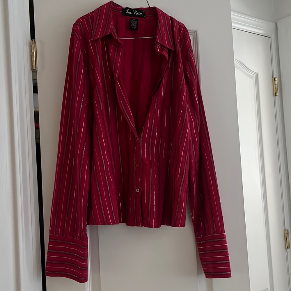 Red blouse